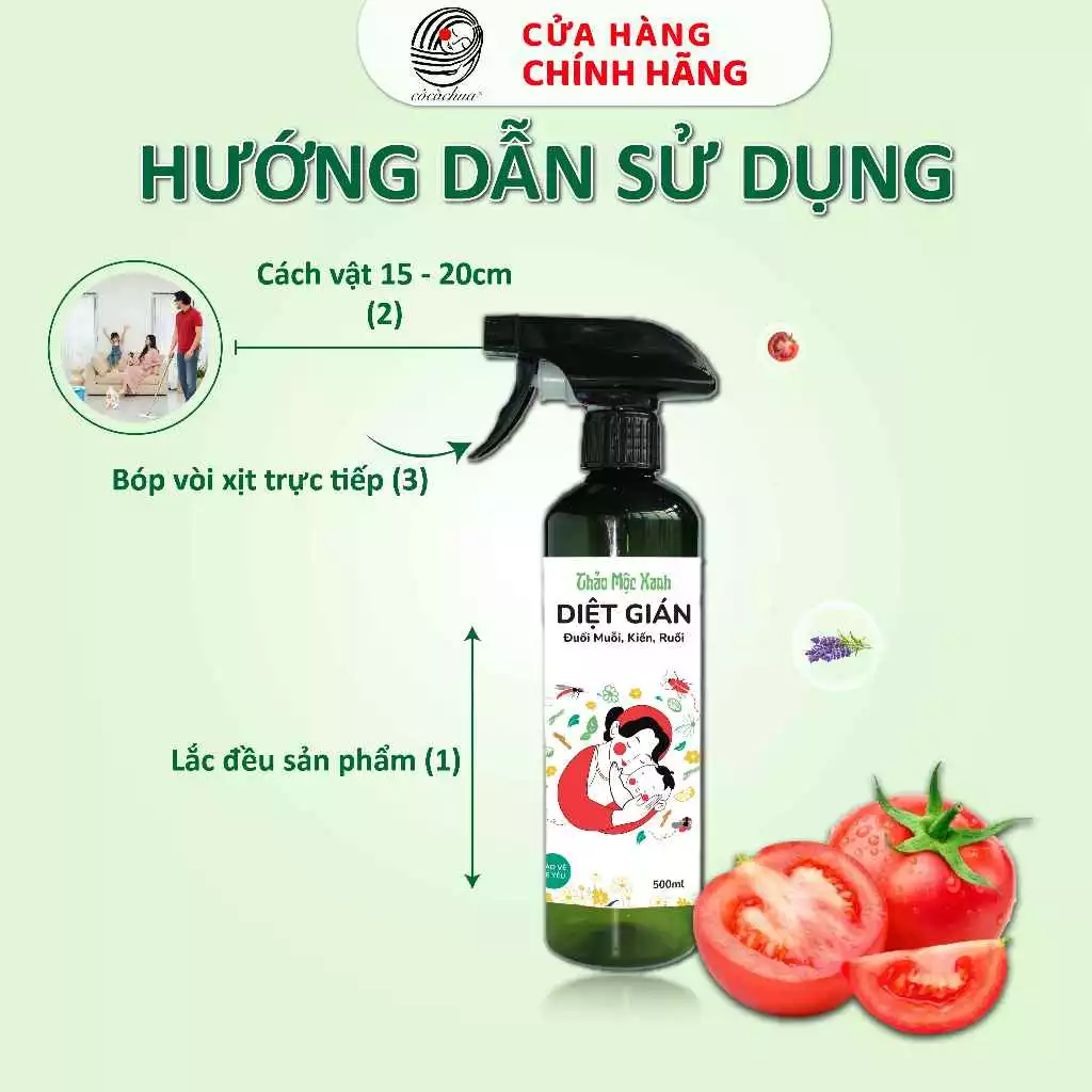 Hướng dẫn sử dụng nước lau đa năng cô cà chua